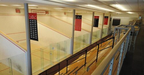 Murr Center squash courts.
