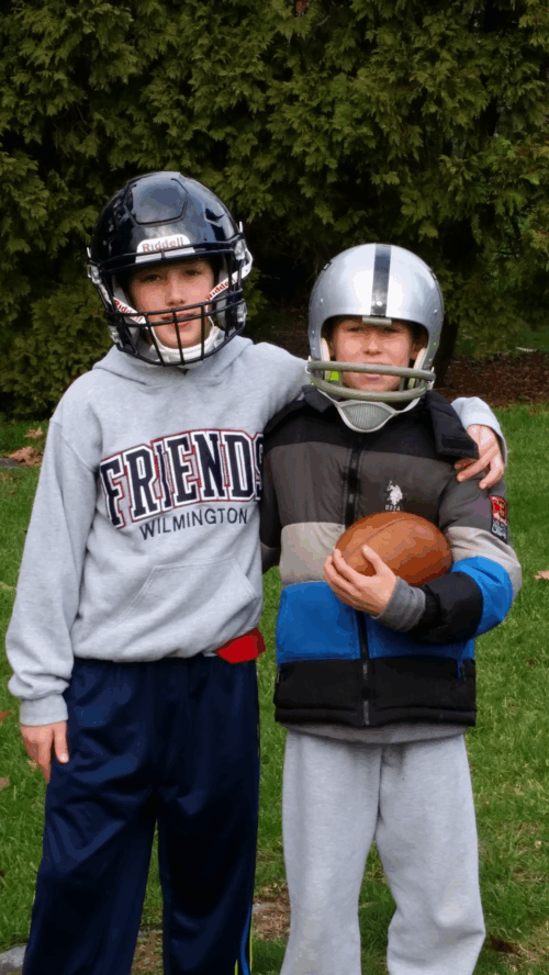 Childhood photo of Ryan Tattersall '29 with his brother Robby Tattersall '29 sent in by their mom Shannon